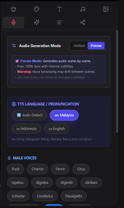 Voice Precise Mode